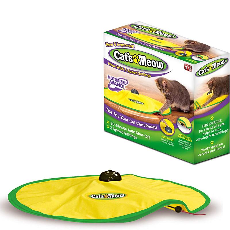 Motorized Wand Interactive Cat Toy with Automatic 30 Minute Shut Off Catch The Tail Cat Toy 3 Speed Settings Spinning
Motorized Wand Interactive Cat Toy with Automatic 30 Minute Shut Off Catch The Tail Cat Toy 3 Speed Settings Spinning