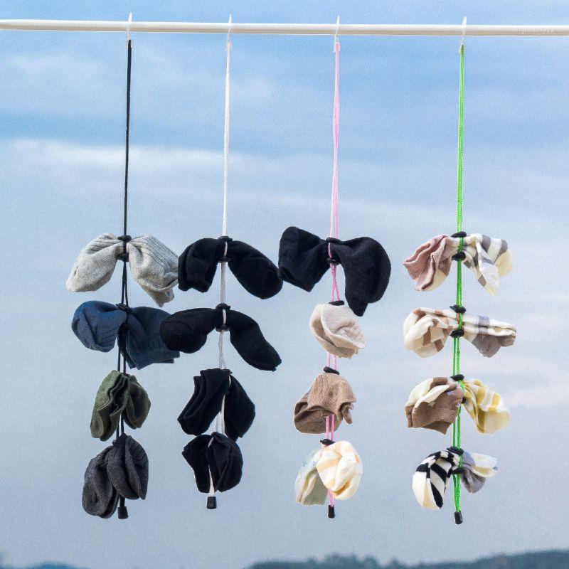 Organizer Washing Drying Storage Sock Laundry Helper Hangers Sock Hanging Rope For Laundry Dryer Closet Plastic1, Black 
Organizer Washing Drying Storage Sock Laundry Helper Hangers Sock Hanging Rope For Laundry Dryer Closet Plastic1, Black