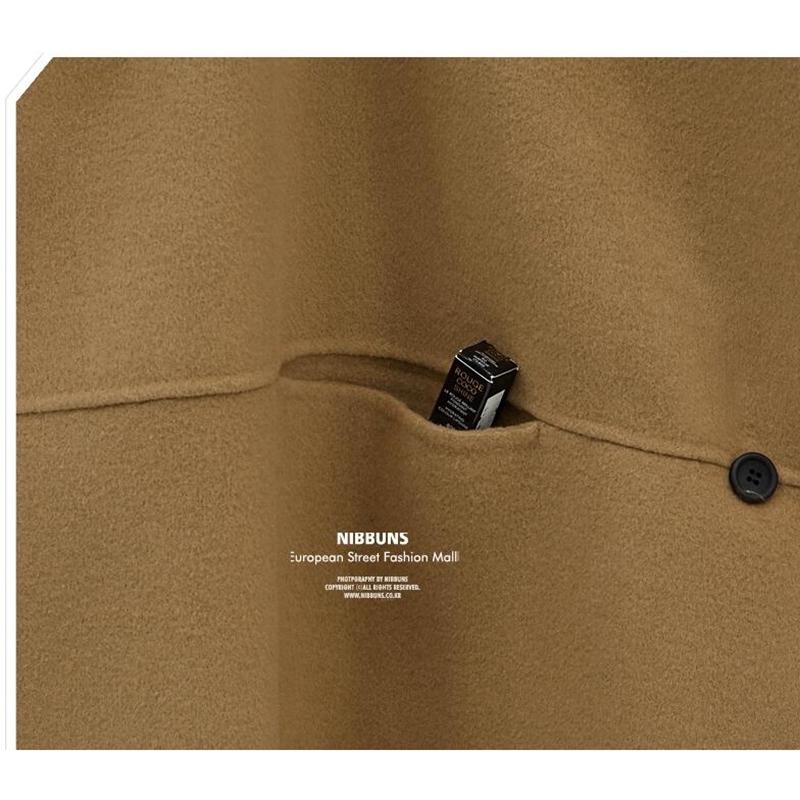 Women's Wool Coat Elegant Winter Woolen Cape Coat Female Cloak Wool Jackets Casual Split Streetwear Hooded Cloak Overcoat 201214