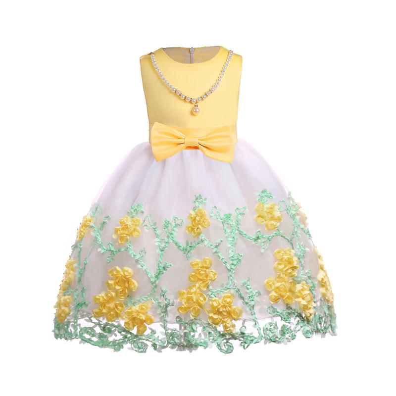 Girl's Dresses Girls Flower Girl Summer Elegant Temperament Shu Female Net Gauze Applique Bowknot Children Dress Princess, Red;yellow
Girl's Dresses Girls Flower Girl Summer Elegant Temperament Shu Female Net Gauze Applique Bowknot Children Dress Princess, Red;yellow