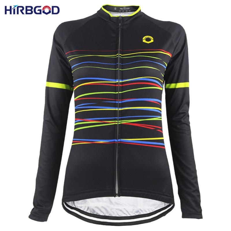 HIRBGOD Black Long Sleeve Women Cycling Jerseys Top Quality Color Stripes Printing Breathable MTB Bike Wears Ropa Ciclismo,NR219, Nr190
HIRBGOD Black Long Sleeve Women Cycling Jerseys Top Quality Color Stripes Printing Breathable MTB Bike Wears Ropa Ciclismo,NR219, Nr190