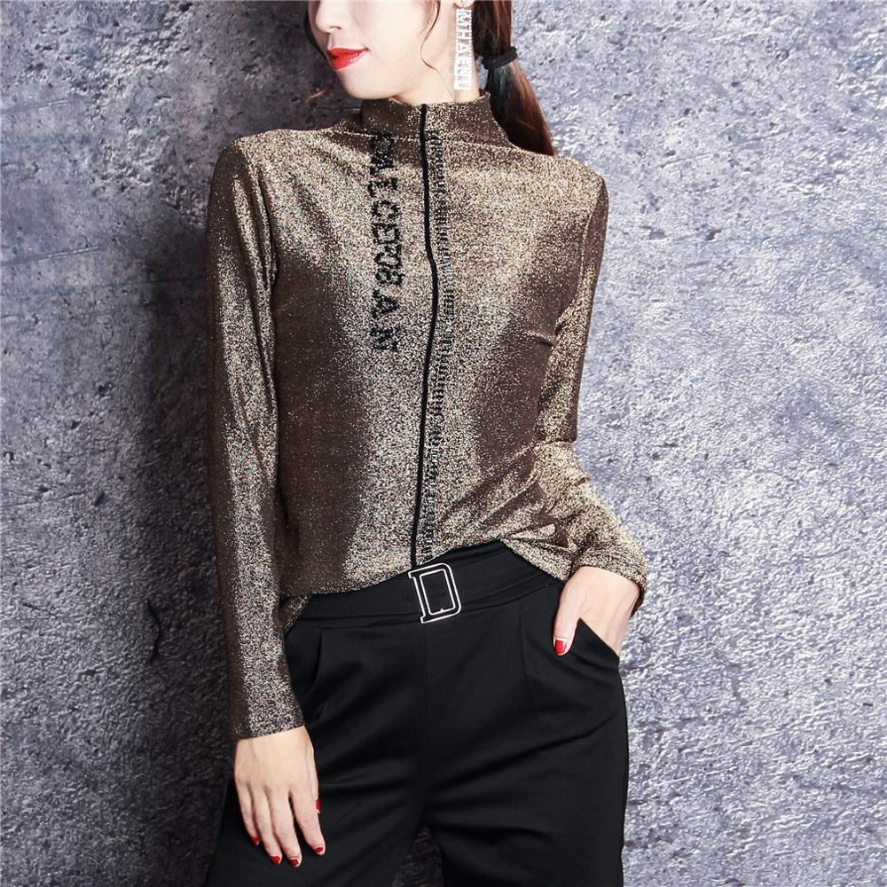 2021 New Turtleneck Blouse Tops Elegant Fashion Golden Shiny Sequins Long Sleeve Blouses Women Base Shirt G2c8, Gold
2021 New Turtleneck Blouse Tops Elegant Fashion Golden Shiny Sequins Long Sleeve Blouses Women Base Shirt G2c8, Gold