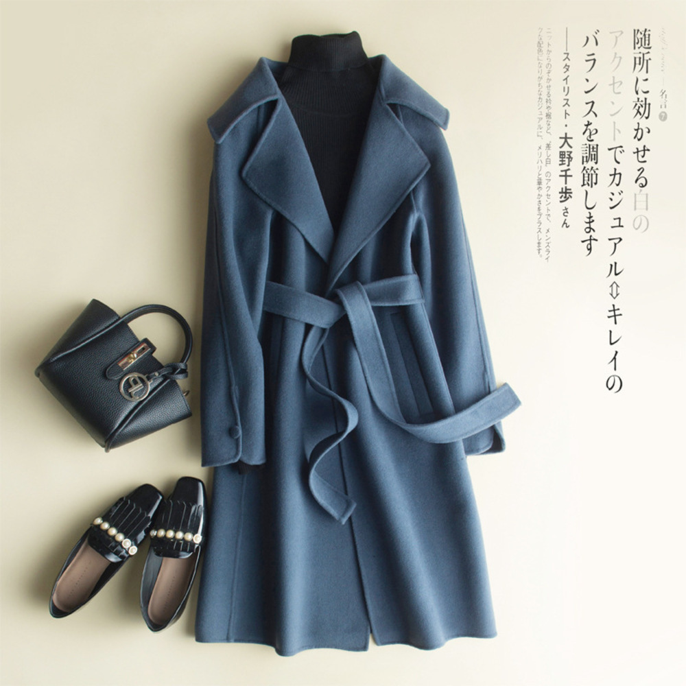 2019 autumn and winter new 100% water ripple double-sided wool woolen coat ladies long section with a waist cashmere jacket, Pink
2019 autumn and winter new 100% water ripple double-sided wool woolen coat ladies long section with a waist cashmere jacket, Pink