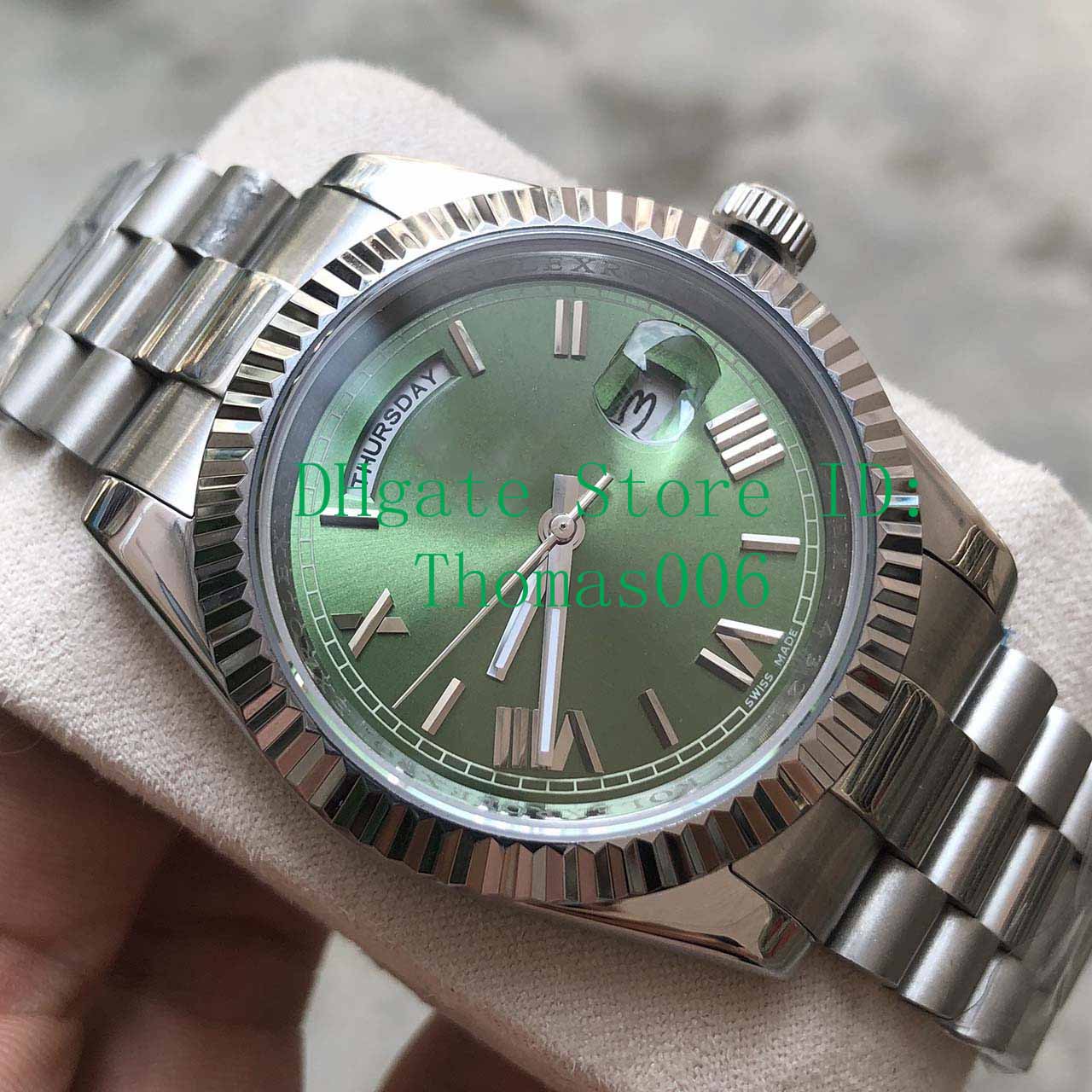 Mens President Watch Sweep Automatic Movement Mechanical Sapphire Original Clasp Watches 41mm, Box-1
Mens President Watch Sweep Automatic Movement Mechanical Sapphire Original Clasp Watches 41mm, Box-1