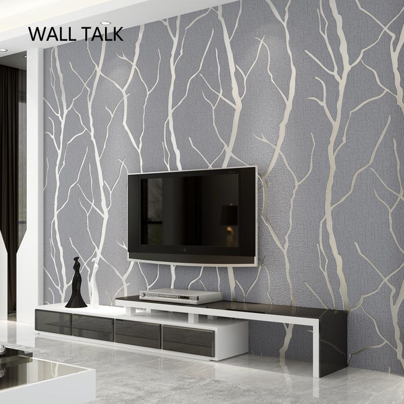 Suede Trees Desig Papel De Parede 3D Flocking Wallpaper For Bedroom Living Room TV Background Home Decoration 3D Wall Paper Roll, Silver gray
Suede Trees Desig Papel De Parede 3D Flocking Wallpaper For Bedroom Living Room TV Background Home Decoration 3D Wall Paper Roll, Silver gray