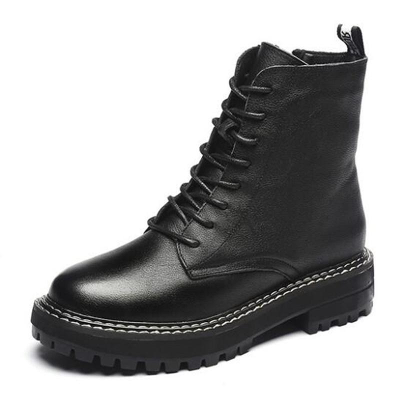 2020 New Cross Strap Autumn Boots Women Shoes Thick Bottom Boots Thick Heel Black Genuine Leather Shoes Motorcycle
2020 New Cross Strap Autumn Boots Women Shoes Thick Bottom Boots Thick Heel Black Genuine Leather Shoes Motorcycle