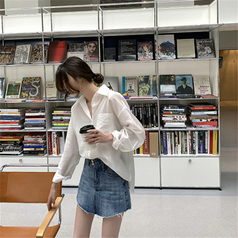 NIJIUDING New Long Sleeve Beach Kimono Women Summer White Blouse Thin Sun Cover Up Casual Loose Backless Shirts Cardigan 201201