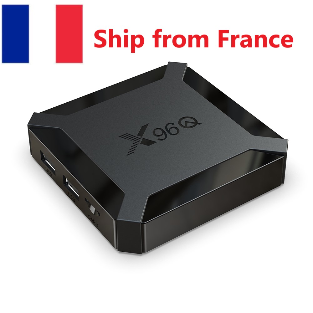 Ship from France X96Q tv box Android 10 os 2GB RAM 16GB Smart Allwinner H313 Quad Core 1GB 8GB 4K