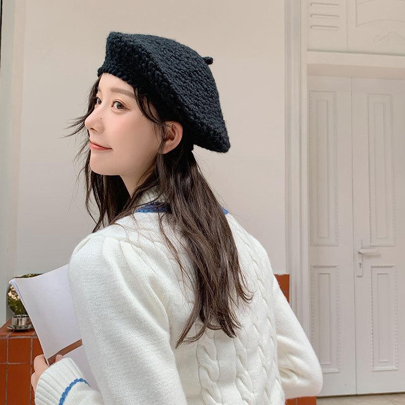 2020 Hats For Women Winter New Beret Knitted Wool Beret Painter Hat Autumn Retro British Japanese Korean Version Bonnet Ffemme, Style 3
2020 Hats For Women Winter New Beret Knitted Wool Beret Painter Hat Autumn Retro British Japanese Korean Version Bonnet Ffemme, Style 3