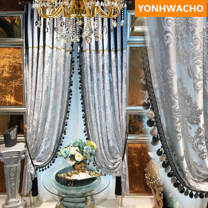 Custom curtains high end luxury Gray embroidered gauze villa high window European living room tulle sheer curtain B243
Custom curtains high end luxury Gray embroidered gauze villa high window European living room tulle sheer curtain B243