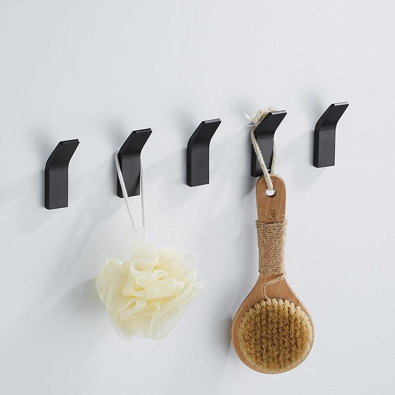 6pcs Nordic Simple Black Towel Hook Wardrobe Coat Hook Bathroom Creative Door Rear Key Free Punch
6pcs Nordic Simple Black Towel Hook Wardrobe Coat Hook Bathroom Creative Door Rear Key Free Punch