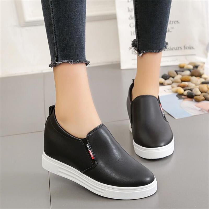 2021 Spring And Autumn New Korean Breathable Simple Casual Shoes Students Inside Increase Non-slip Women's Single Shoes, Black
2021 Spring And Autumn New Korean Breathable Simple Casual Shoes Students Inside Increase Non-slip Women's Single Shoes, Black