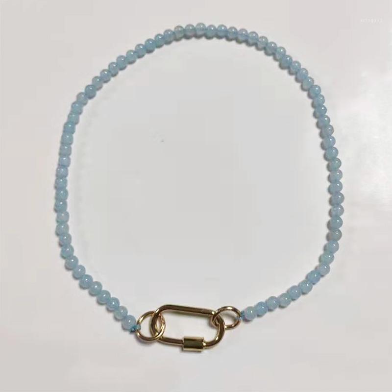 Chokers Exquisite Pretty Blue Glass Beads Necklaces Cubic Zirconia Spiral Connector Pendant Choker Women Fashion Short Accessories1
Chokers Exquisite Pretty Blue Glass Beads Necklaces Cubic Zirconia Spiral Connector Pendant Choker Women Fashion Short Accessories1