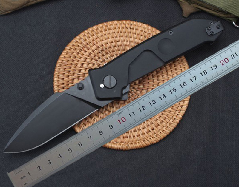 Top Quality MF1 Survival Tactical Folding Knife N690 Black Drop Point Blade CNC 6061-T6 Handle Pocket Knives With Retail Box