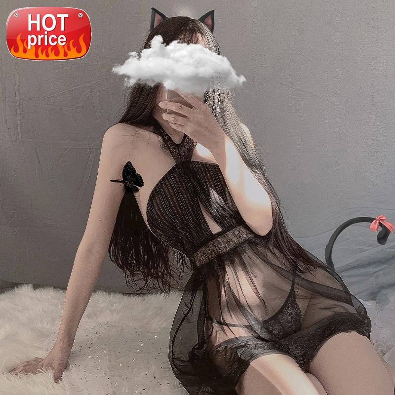 Sexy Lingerie High-end Lace Hollow Out Back Nightgown Deep V Temptation Sleepwear Home Clothes Sling Sleeping Dress Night Dress #yM4e, Black;white
Sexy Lingerie High-end Lace Hollow Out Back Nightgown Deep V Temptation Sleepwear Home Clothes Sling Sleeping Dress Night Dress #yM4e, Black;white