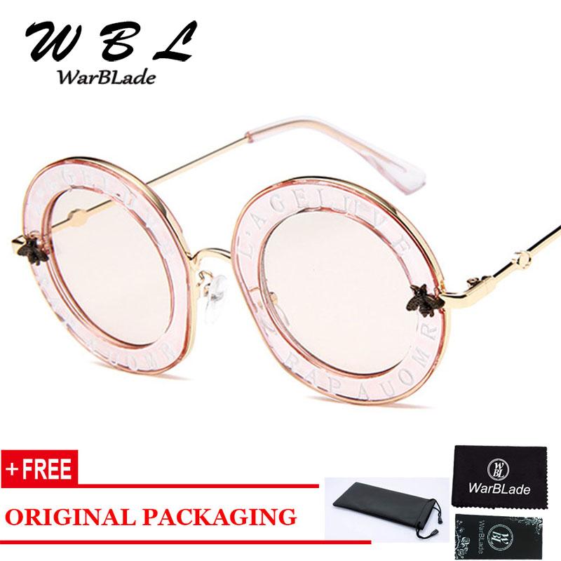 WarBLade Women Retro Round Sunglasses English Letters Bee Metal Frame Circle lady Sun Glasses Fashion Female Shades Oculos
WarBLade Women Retro Round Sunglasses English Letters Bee Metal Frame Circle lady Sun Glasses Fashion Female Shades Oculos