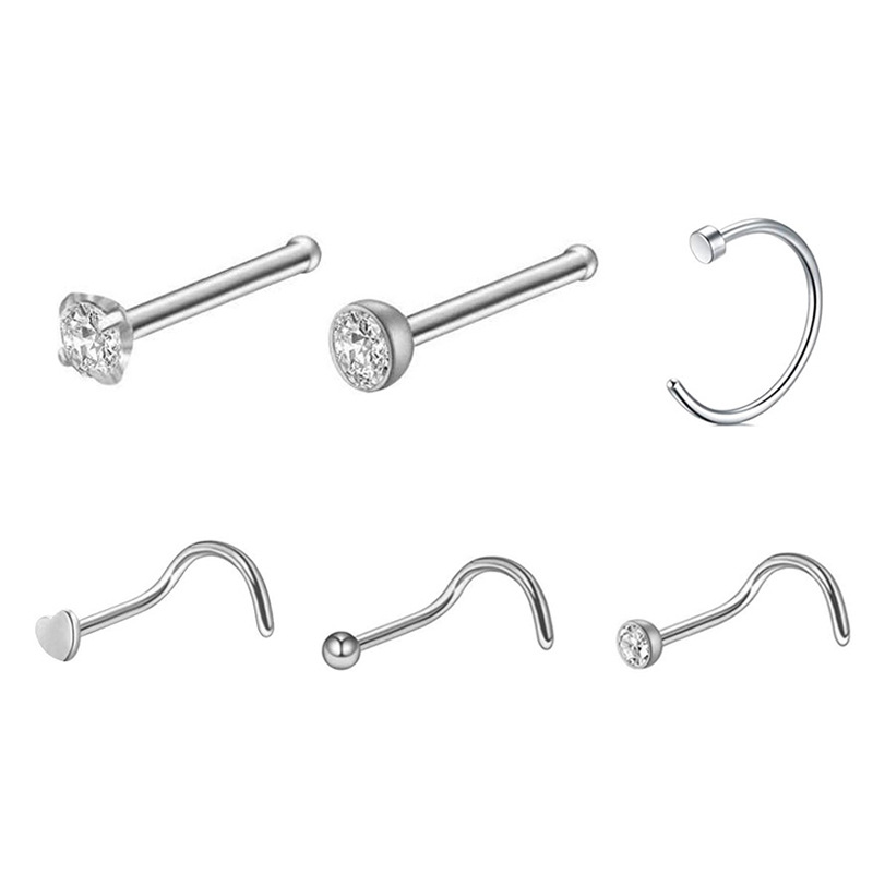 Disposable Safe Sterile Piercing Unit For Gem Nose Studs Piercing Gun Piercer Tool Machine Kit Earring Nose Stud Body Jewelry