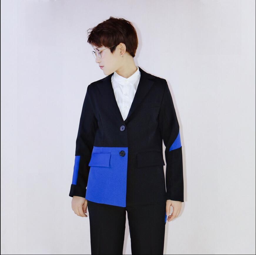 2020 Couture Nightclub Male Dj Star Black and Blue Singer Fashion Self-cultivation High Quality Small Suits Spring Ee6h, Jacket and pants
2020 Couture Nightclub Male Dj Star Black and Blue Singer Fashion Self-cultivation High Quality Small Suits Spring Ee6h, Jacket and pants