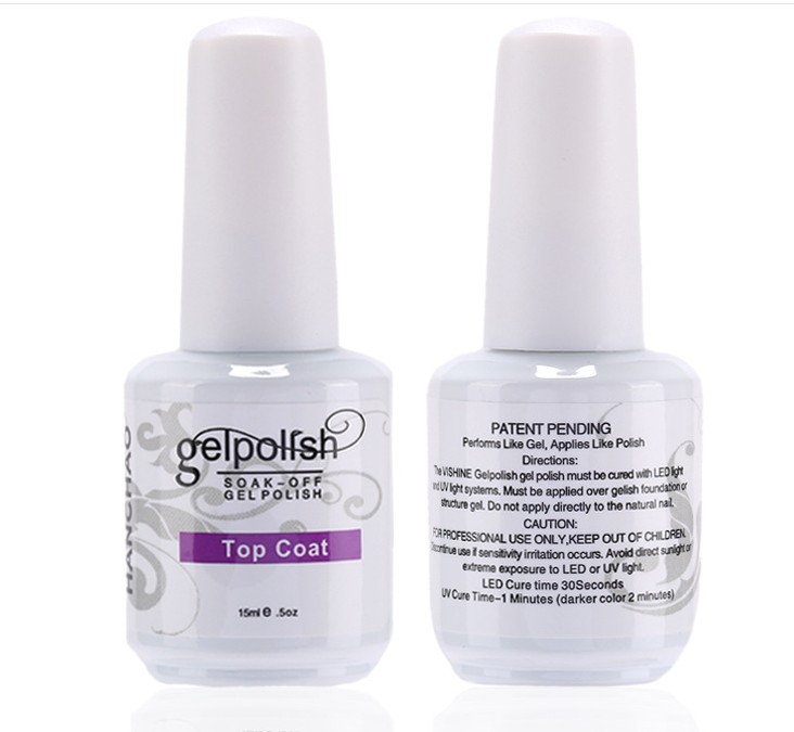 Verntion Top and Base Coat Transparent Nail Gel Polish No Sticky Gel Acrylic Glue Nail Polish Non Cleansing Base for Primer