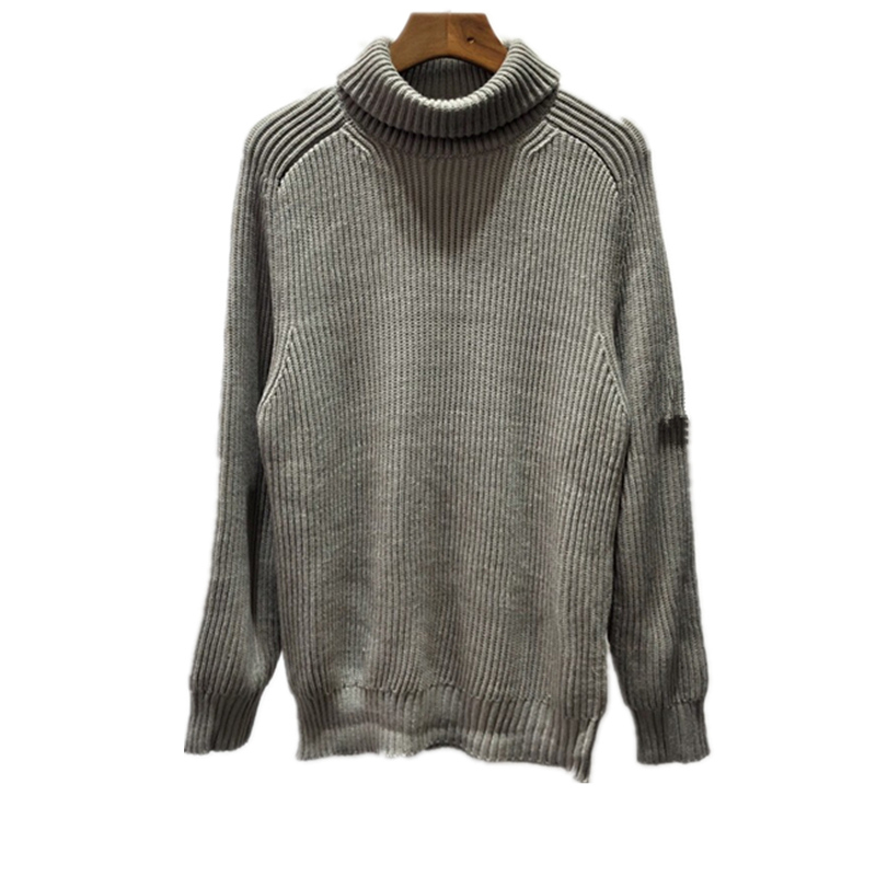 2021 FW Winter New Turtleneck Men's Sweater Fashion High Quality Long Sleeve Knitted Men Slim Warm Sweaters Pullover