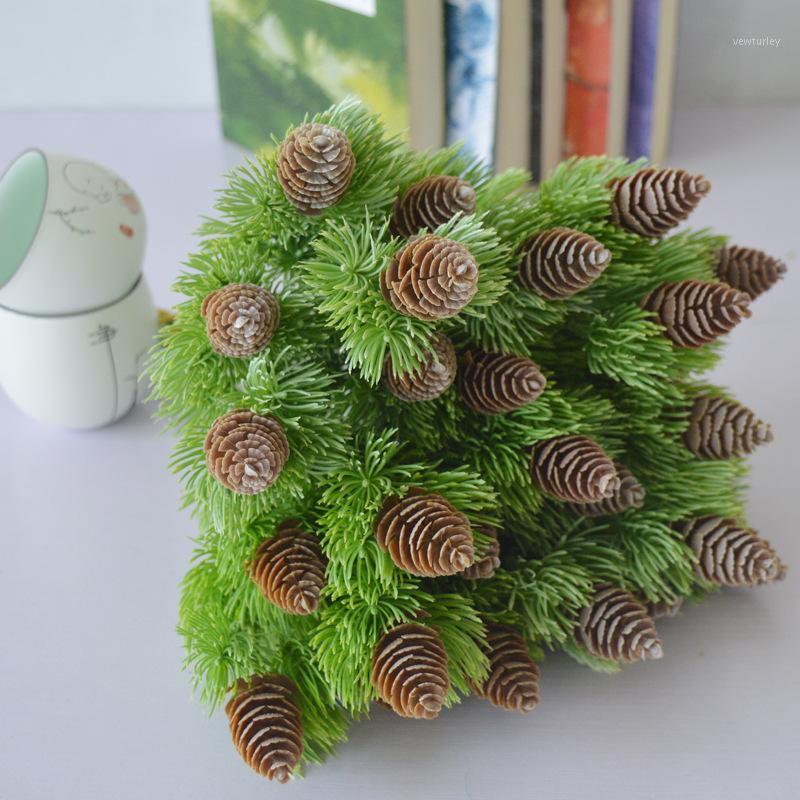 7 Branches Pine Nuts Cones Artificial Plastic Pine Fake Plants Tree For Christmas Wedding Party Decoration JH971, Green
7 Branches Pine Nuts Cones Artificial Plastic Pine Fake Plants Tree For Christmas Wedding Party Decoration JH971, Green