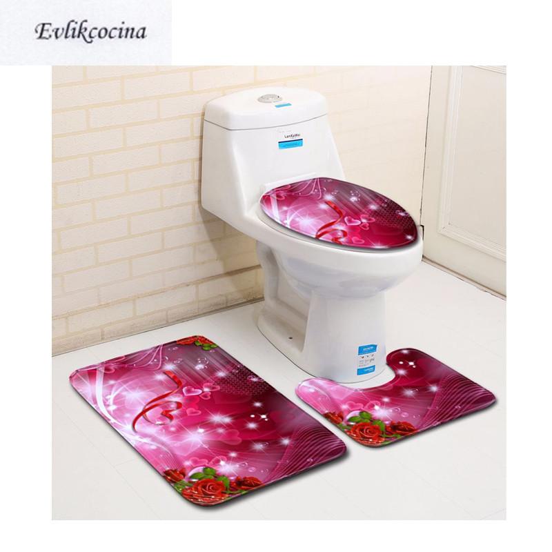 Free Shipping 3pcs Romantic Rose Banyo Paspas Bathroom Carpet Toilet Bath Mat Set Pad Non Slip Tapis Salle De Bain Alfombra Bano
Free Shipping 3pcs Romantic Rose Banyo Paspas Bathroom Carpet Toilet Bath Mat Set Pad Non Slip Tapis Salle De Bain Alfombra Bano
