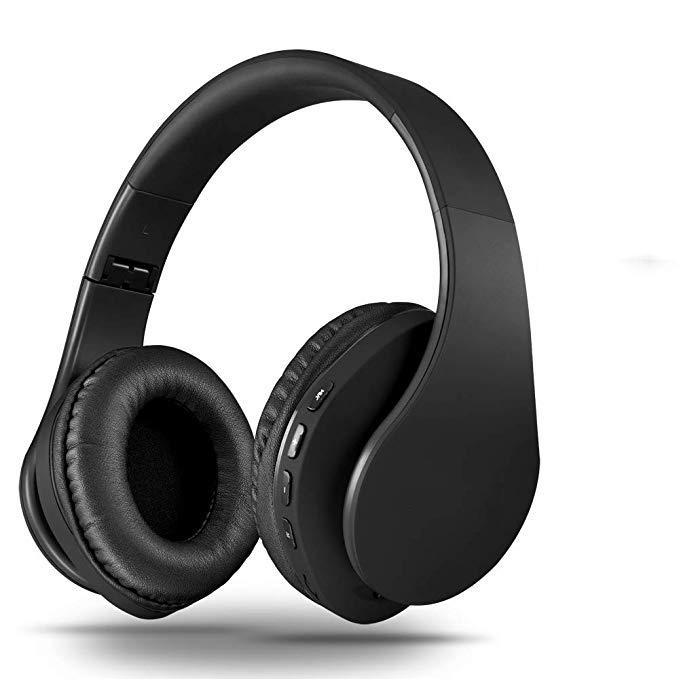 Bluetooth Headphones Over Ear,Foldable & Lightweight Stereo Headset Micro SD/TF,FM for CellPhone,PC,Travel,Soft Earmuffs forProlonged Waring