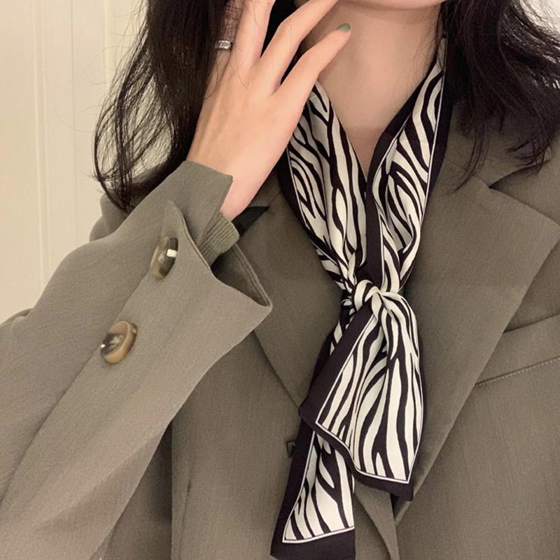 AOMU Korea Winter Polka Dot Scarf Zebra Striped Small Long Silk Scarf Korean Sweet Ribbon Shawl for Women Bag Accessories 98cm
AOMU Korea Winter Polka Dot Scarf Zebra Striped Small Long Silk Scarf Korean Sweet Ribbon Shawl for Women Bag Accessories 98cm