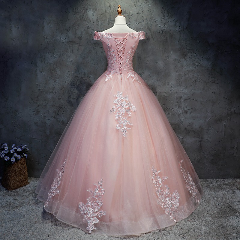 Lace Quinceanera Dresses Beads Ball Gown Corset Sweet 16 Dress Sequins Lace-up Debutante Prom Party Dress QC1585