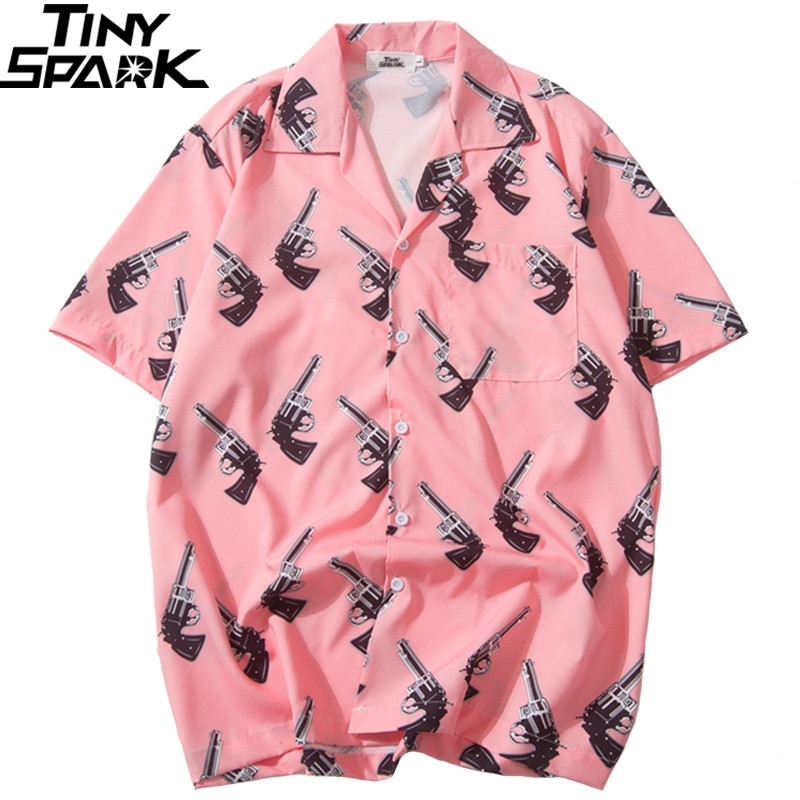 Hip Hop Shirts Streetwear Mens Hawaiian Shirt Pistol Gun Print Harajuku Summer Beach Shirt Thin Pink Tops Short Sleeve New, A07xq52
Hip Hop Shirts Streetwear Mens Hawaiian Shirt Pistol Gun Print Harajuku Summer Beach Shirt Thin Pink Tops Short Sleeve New, A07xq52
