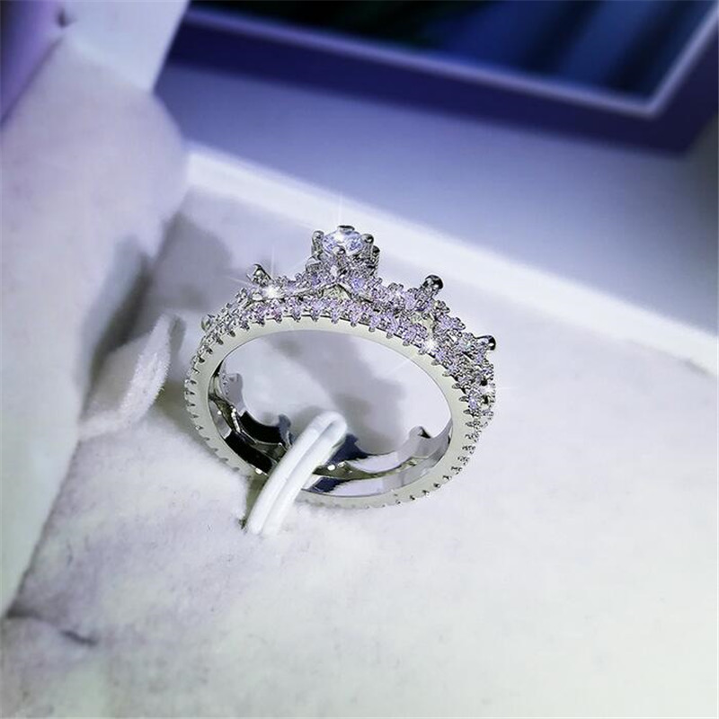 Sterg Sier Couple Crown Rings: 2024 Jewelry Collection