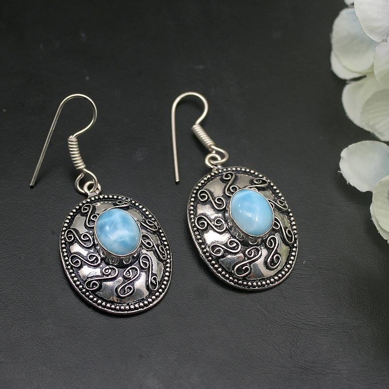 Hermosa Elegant Unique Natural Blue Larimar Dangle Drop Earrings For Women 1 7/8 Inch A899
Hermosa Elegant Unique Natural Blue Larimar Dangle Drop Earrings For Women 1 7/8 Inch A899