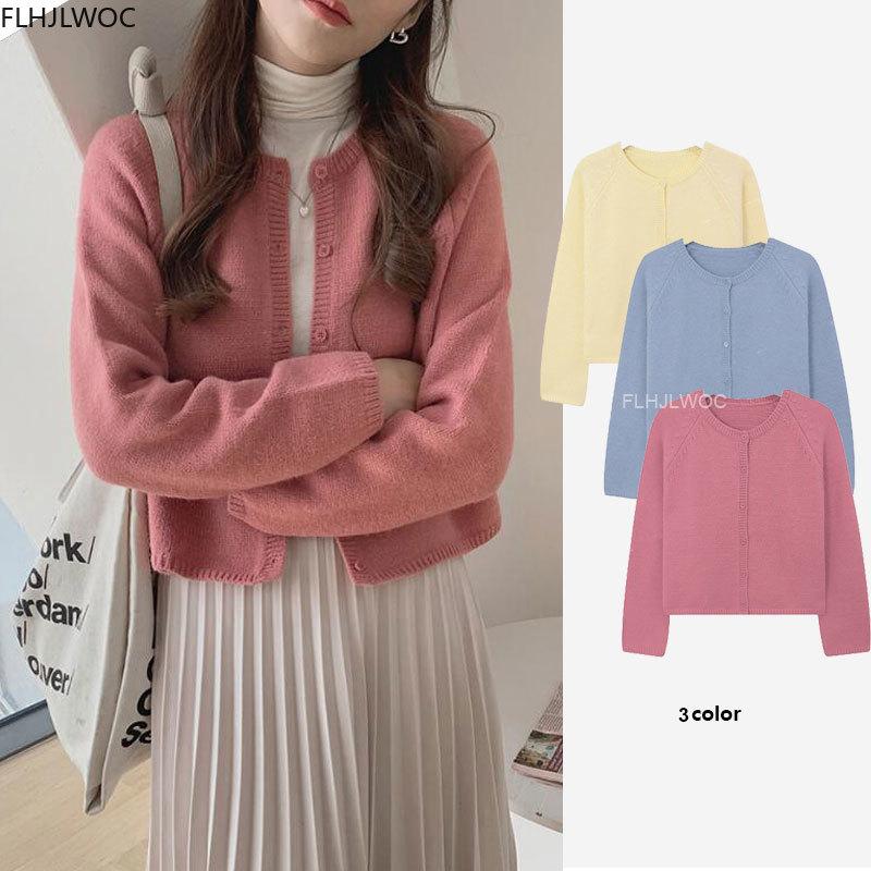 2021 New Year Korean Japan Style Design Women Casual Cute Sweet Girls Solid Single Breasted Button Pink Sweater Short Cardigans, Blue
2021 New Year Korean Japan Style Design Women Casual Cute Sweet Girls Solid Single Breasted Button Pink Sweater Short Cardigans, Blue