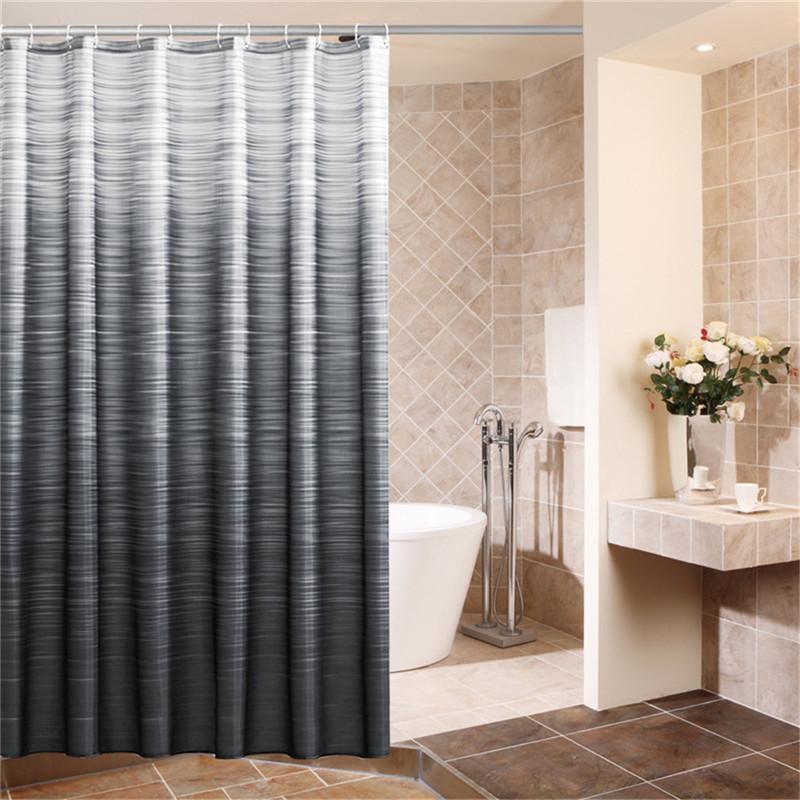 180*180cm Top And Bottom Gradient Print Stripes Shower Curtain Bathroom Bath Curtains Easy Clean Shower Waterproof Curtain
180*180cm Top And Bottom Gradient Print Stripes Shower Curtain Bathroom Bath Curtains Easy Clean Shower Waterproof Curtain