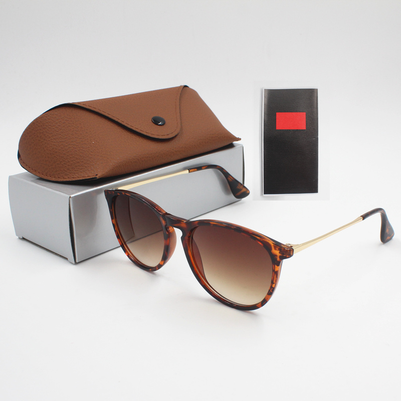 1 piece fashion sunglasses raobaa glasses sunglasses designer men's ladies brown case black metal frame dark lens