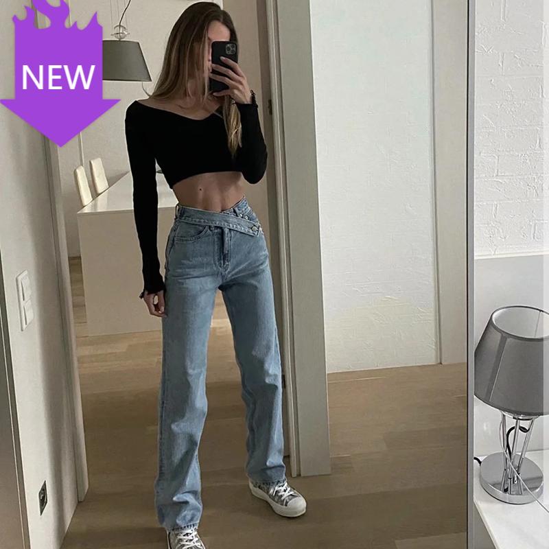 Fashion High Waist Mom Jeans Chic Street Ladies Loose Straight Jeans Vintage Girls Wide Leg Women Denim Pants Old School, Dark gray jeans
Fashion High Waist Mom Jeans Chic Street Ladies Loose Straight Jeans Vintage Girls Wide Leg Women Denim Pants Old School, Dark gray jeans