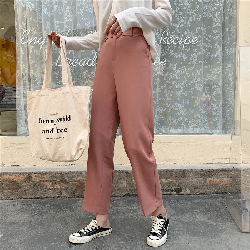BGTEEVER Summer Chic Women Pants High Waist Buttons Pockets Female Suit Pants Casual Women Trousers pantalon femme 2020 T200422
