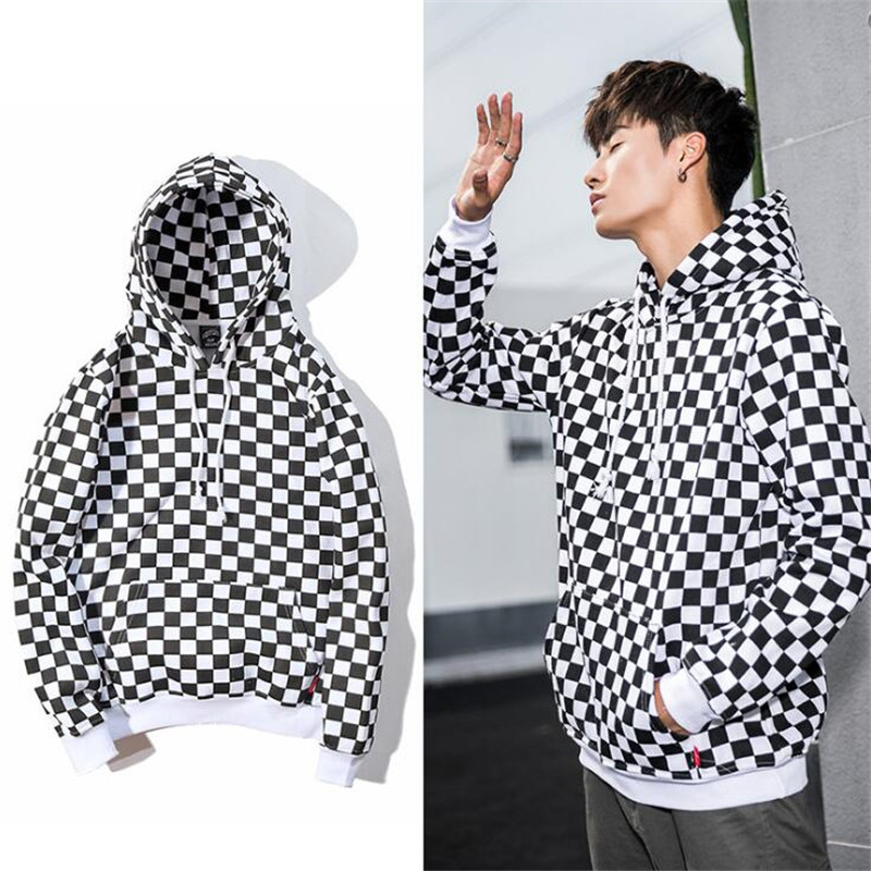 Nagri 2020 novo preto branco xadrez hoodies design de moda manga longa pullovers com capuz moletom feminino/roupas masculinas streetwear, Picture color
Nagri 2020 novo preto branco xadrez hoodies design de moda manga longa pullovers com capuz moletom feminino/roupas masculinas streetwear, Picture color
