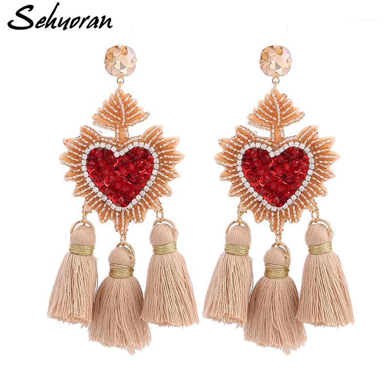 Sehuoran Bohemian Drop Earrings For Women Wedding Tassel Earrings Jewelry Heart Pendant Fringed BeadsHandmade Brand Design1
Sehuoran Bohemian Drop Earrings For Women Wedding Tassel Earrings Jewelry Heart Pendant Fringed BeadsHandmade Brand Design1