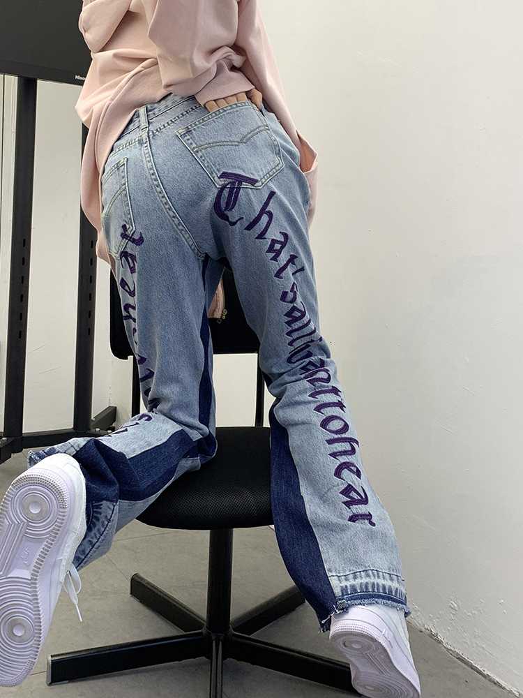 2021 Women's Highwaisted Brim Autumn-y and Winter-thin New Breeches Loosen Up Pants ZDPI, Blue
2021 Women's Highwaisted Brim Autumn-y and Winter-thin New Breeches Loosen Up Pants ZDPI, Blue