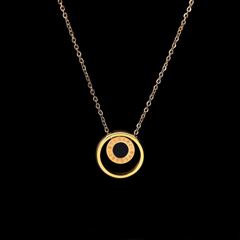 Chains Titanium Stainless Double Circle Pendant Necklace Gold Dipped Charm Durable Color Women Jewelry RX055
Chains Titanium Stainless Double Circle Pendant Necklace Gold Dipped Charm Durable Color Women Jewelry RX055