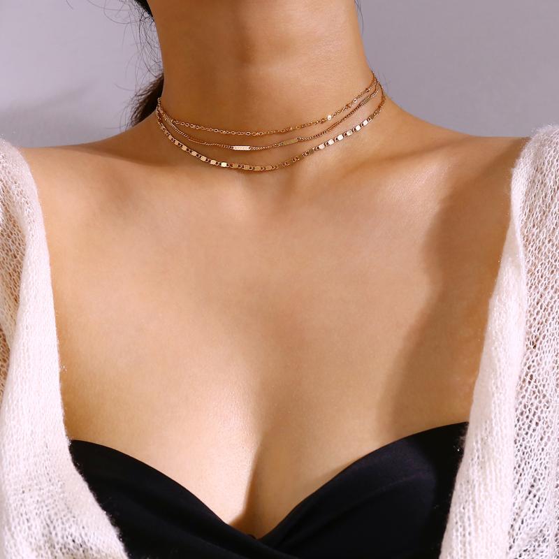 Chokers Ladies Personality European And American Jewelry Fashion Trend Wild Multi-layer Copper Bead Clavicle Necklace
Chokers Ladies Personality European And American Jewelry Fashion Trend Wild Multi-layer Copper Bead Clavicle Necklace