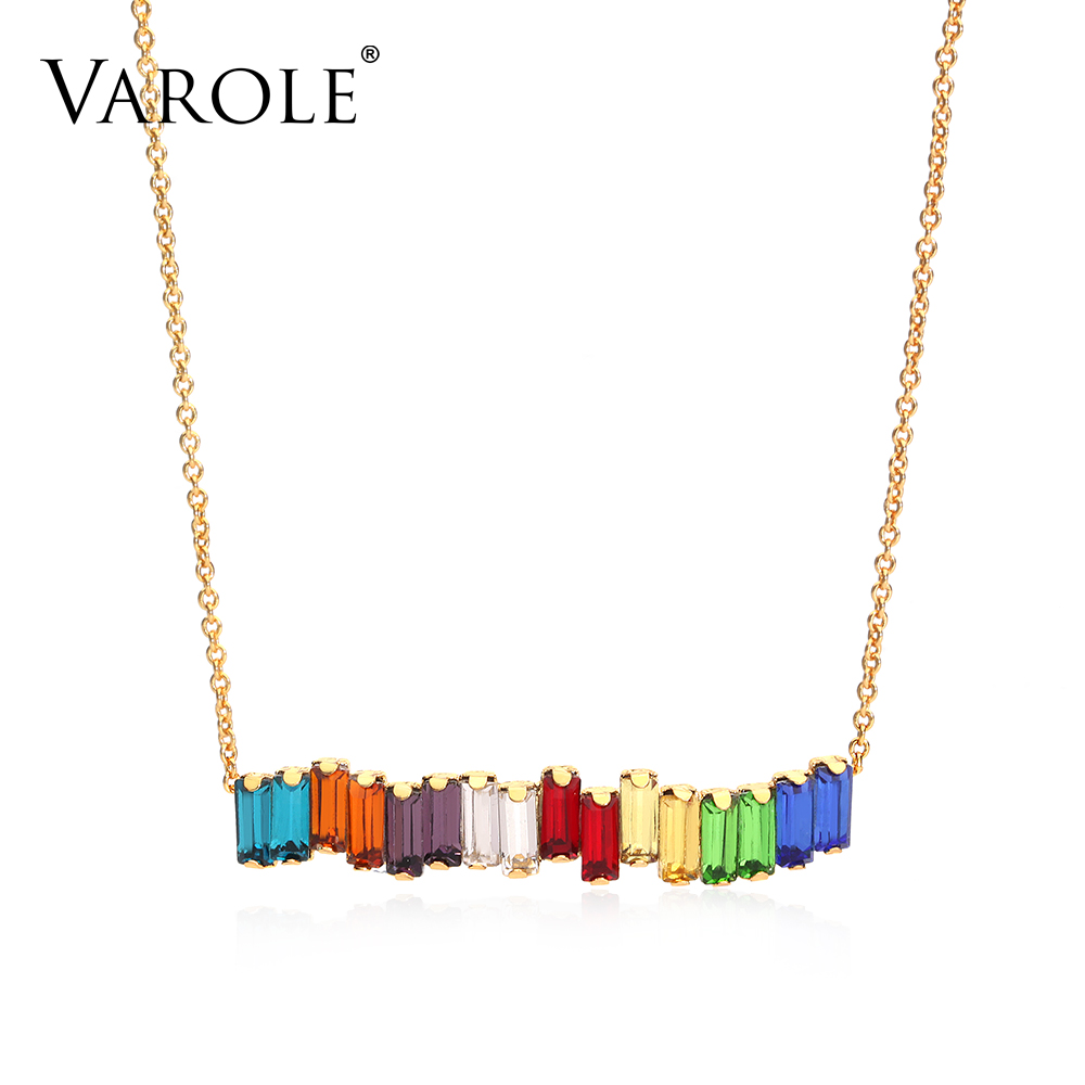 VAROLE 16in Colorful Crystal Choker Chain Necklace For Women Gold Color Statement Holiday Jewelry Collares
VAROLE 16in Colorful Crystal Choker Chain Necklace For Women Gold Color Statement Holiday Jewelry Collares