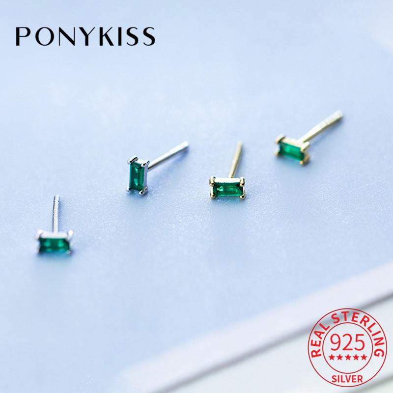 Stud PONYKISS Classic S925 Sterling Silver Green Zircon Earrings For Women Prevent Allergy Sweet Jewelry Accessory Wholesale
Stud PONYKISS Classic S925 Sterling Silver Green Zircon Earrings For Women Prevent Allergy Sweet Jewelry Accessory Wholesale