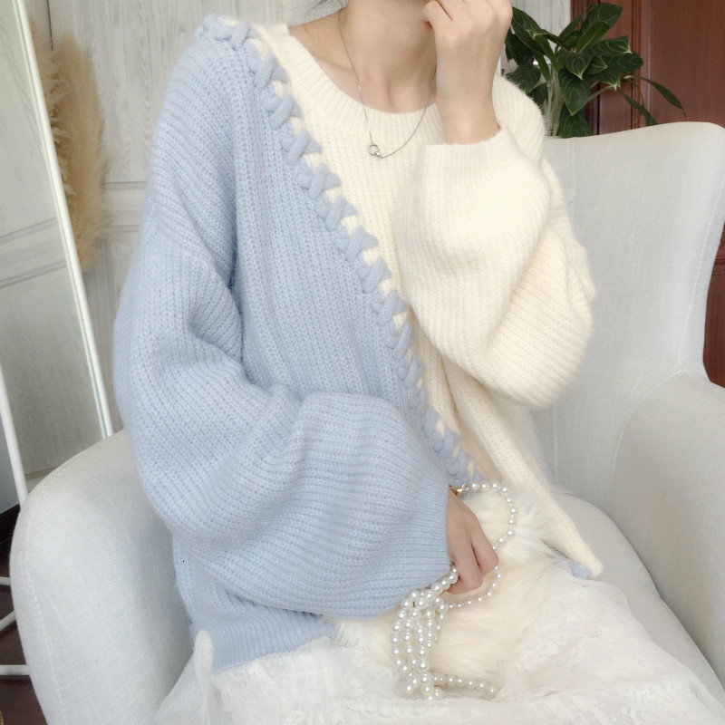 Women's Knitted Nightgown Sweet Kawaii Pullover Female Sweater Korean Loose Tops Autumn 2021 New Vigr, Brown sweater
Women's Knitted Nightgown Sweet Kawaii Pullover Female Sweater Korean Loose Tops Autumn 2021 New Vigr, Brown sweater