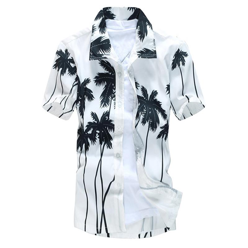 Summer Fashion Men Shirts Turn-down Collar Short Sleeve Hawaiian Quick-drying Printed Beach Palm Casual Dress Shirt Y1101, White
Summer Fashion Men Shirts Turn-down Collar Short Sleeve Hawaiian Quick-drying Printed Beach Palm Casual Dress Shirt Y1101, White