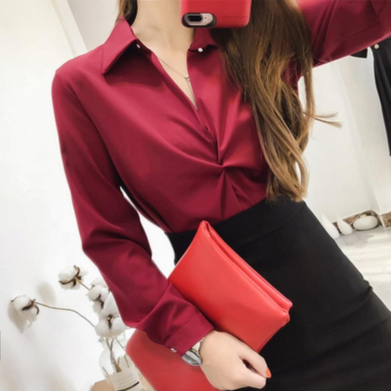 White Blouse Women Solid Color Chiffon Office Career Shirts Style Chic Tops Fashion Casual Long Sleeve Blouses Femme Blusa Black
White Blouse Women Solid Color Chiffon Office Career Shirts Style Chic Tops Fashion Casual Long Sleeve Blouses Femme Blusa Black