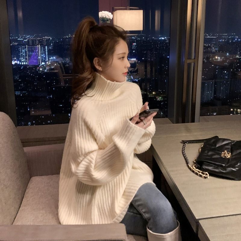 2021 Women's Jersey New Fall Winter High Loose and Versatile Knitting Bottoming Shirt High-style Small Foreign Neck D2X5, Black
2021 Women's Jersey New Fall Winter High Loose and Versatile Knitting Bottoming Shirt High-style Small Foreign Neck D2X5, Black