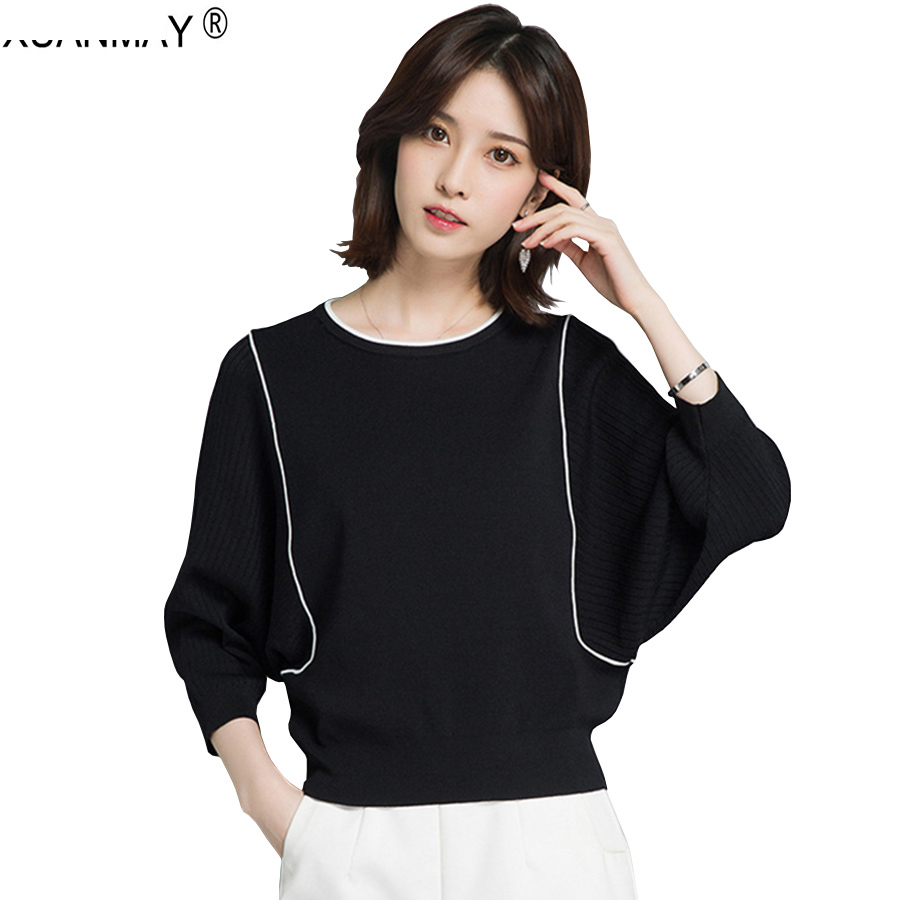 Springtime Torn neck Down Stripy Shirt 2020 Fashion Design Brand and elegant Black White Spring Woman Trico Camisola, Black stripes
Springtime Torn neck Down Stripy Shirt 2020 Fashion Design Brand and elegant Black White Spring Woman Trico Camisola, Black stripes