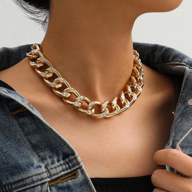 Curb Cuban Miami Inlaid Crystal Aluminum Link Chain Choker Necklace Steampunk Hip Hop Neck Collar Jewelry Party Accessories1
Curb Cuban Miami Inlaid Crystal Aluminum Link Chain Choker Necklace Steampunk Hip Hop Neck Collar Jewelry Party Accessories1